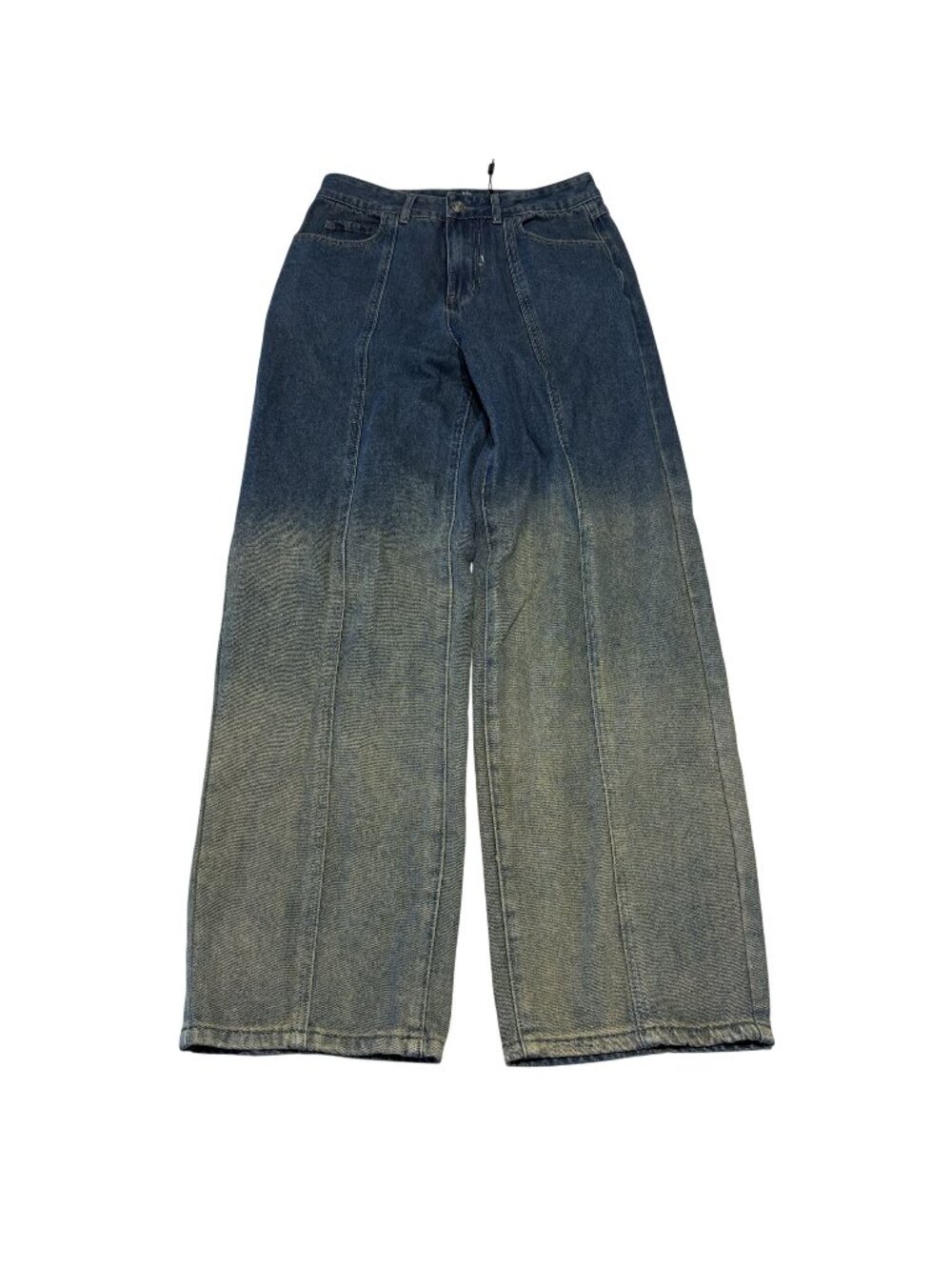 NWT Jaded London Skirt Over Trouser Blue Ombre Cotton Blend Jeans Women's 24